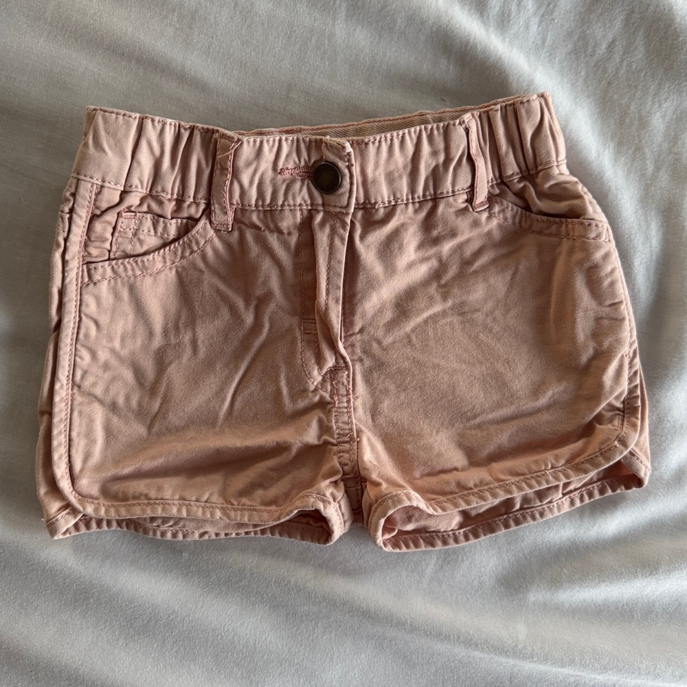 Stella McCartney Baby Girl Knit Cotton Shorts – Size 18 Months (Dusty Pink) - Picture 2 of 10
